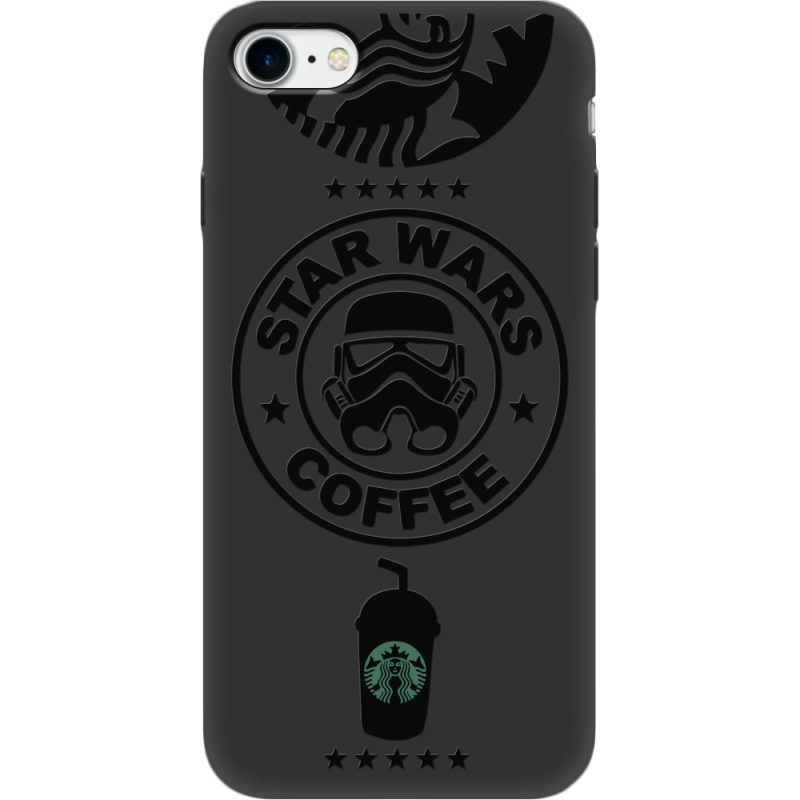 Черный чехол BoxFace Apple iPhone SE (2020) Dark Coffee