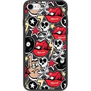 Черный чехол BoxFace Apple iPhone SE (2020) Rock Graffiti