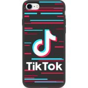 Черный чехол BoxFace Apple iPhone SE (2020) Tik Tok