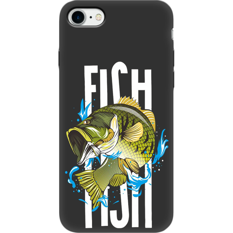 Черный чехол BoxFace Apple iPhone SE (2020) Fish