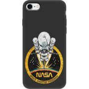 Черный чехол BoxFace Apple iPhone SE (2020) NASA Spaceship
