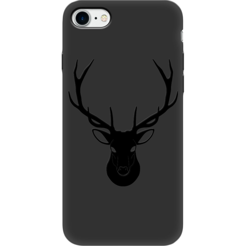 Черный чехол BoxFace Apple iPhone SE (2020) Deer