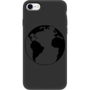 Черный чехол BoxFace Apple iPhone SE (2020) Earth