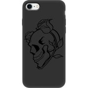 Черный чехол BoxFace Apple iPhone SE (2020) Skull and Roses