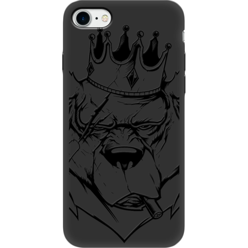 Черный чехол BoxFace Apple iPhone SE (2020) Bear King