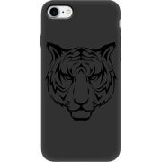 Черный чехол BoxFace Apple iPhone SE (2020) Tiger