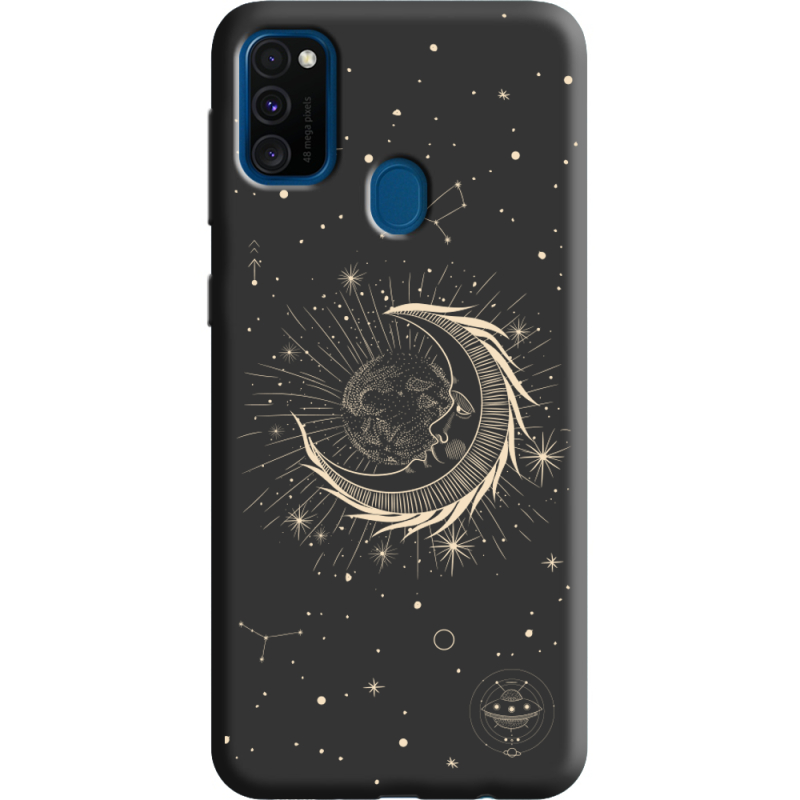 Черный чехол Uprint Samsung M215 Galaxy M21 Moon