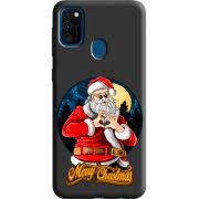 Черный чехол Uprint Samsung M215 Galaxy M21 Cool Santa