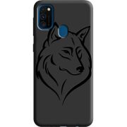 Черный чехол Uprint Samsung M215 Galaxy M21 Wolf