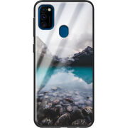 Защитный чехол BoxFace Glossy Panel Samsung Galaxy M21 Blue Lake