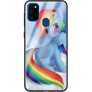 Защитный чехол BoxFace Glossy Panel Samsung Galaxy M21 My Little Pony Rainbow Dash