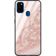 Защитный чехол BoxFace Glossy Panel Samsung Galaxy M21 Pink Marble