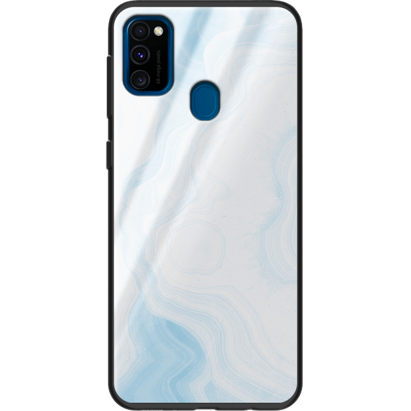 Защитный чехол BoxFace Glossy Panel Samsung Galaxy M21 Light Marble