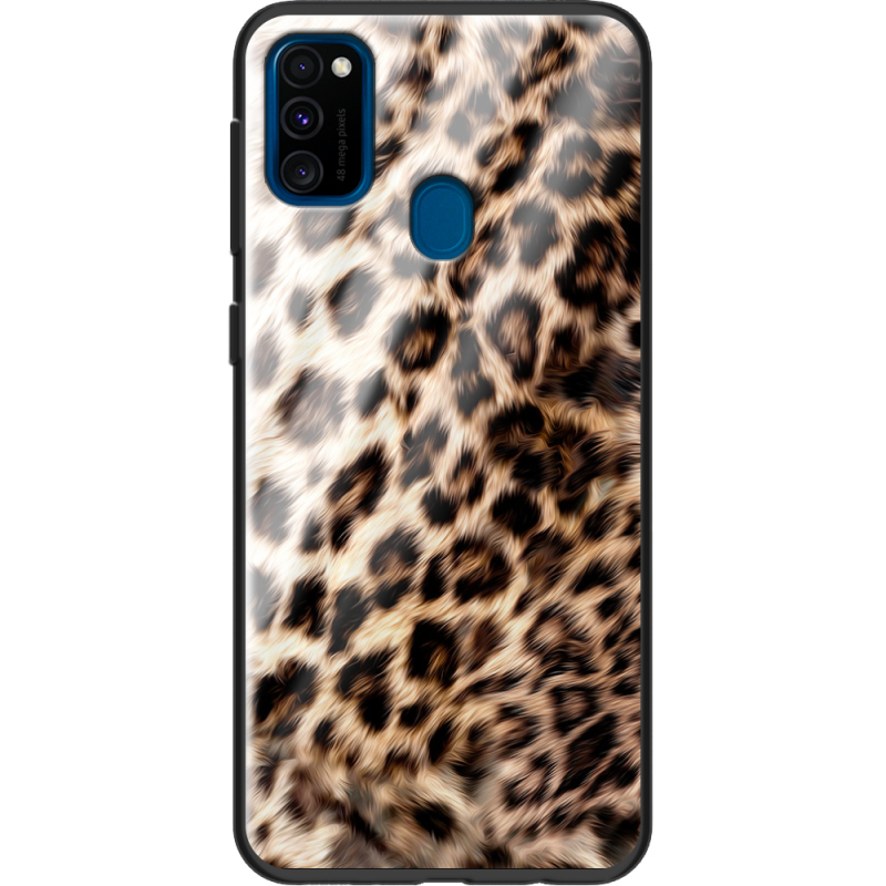 Защитный чехол BoxFace Glossy Panel Samsung Galaxy M21 Leopard Fur