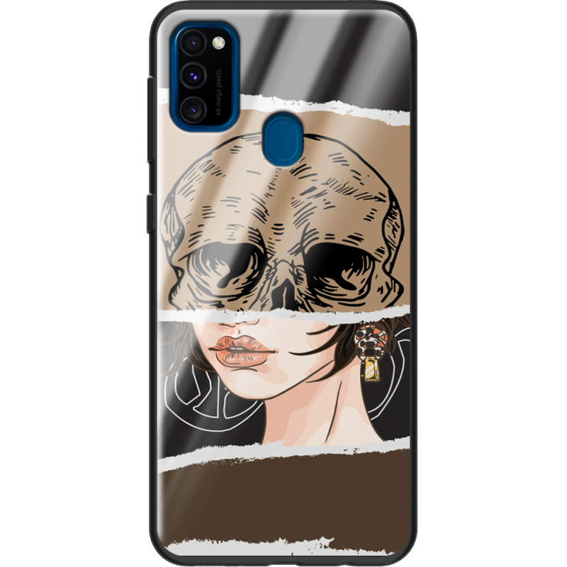 Защитный чехол BoxFace Glossy Panel Samsung Galaxy M21 Skull-Girl