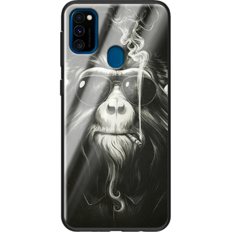 Защитный чехол BoxFace Glossy Panel Samsung Galaxy M21 Smokey Monkey