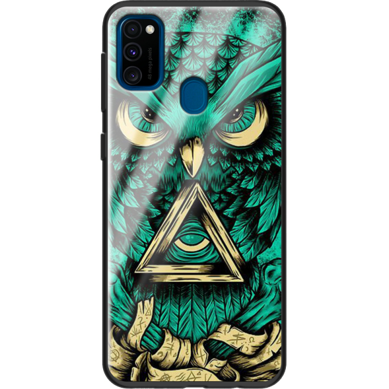 Защитный чехол BoxFace Glossy Panel Samsung Galaxy M21 Masonic Owl