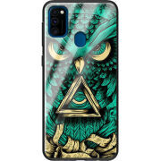 Защитный чехол BoxFace Glossy Panel Samsung Galaxy M21 Masonic Owl