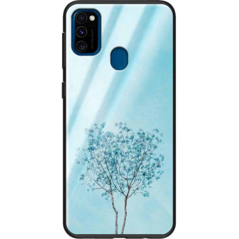 Защитный чехол BoxFace Glossy Panel Samsung Galaxy M21 Blue Tree