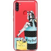 Прозрачный чехол BoxFace Samsung Galaxy A11 (A115) City Girl