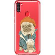 Прозрачный чехол BoxFace Samsung Galaxy A11 (A115) Dog Coffeeman