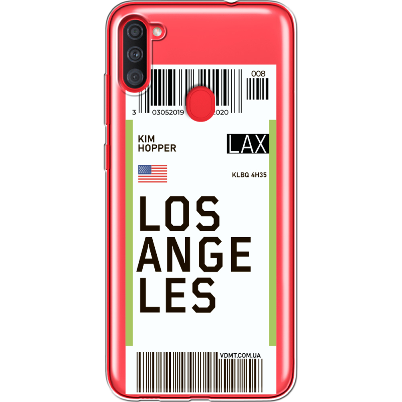 Прозрачный чехол BoxFace Samsung Galaxy A11 (A115) Ticket Los Angeles