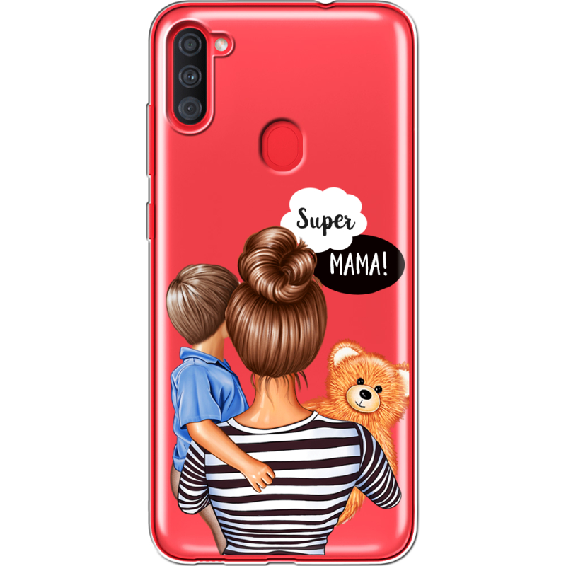 Прозрачный чехол BoxFace Samsung Galaxy A11 (A115) Super Mama and Son