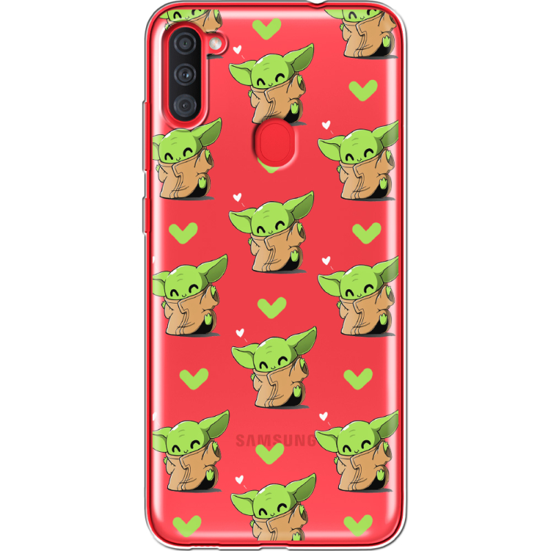 Прозрачный чехол BoxFace Samsung Galaxy A11 (A115) Pattern Baby Yoda