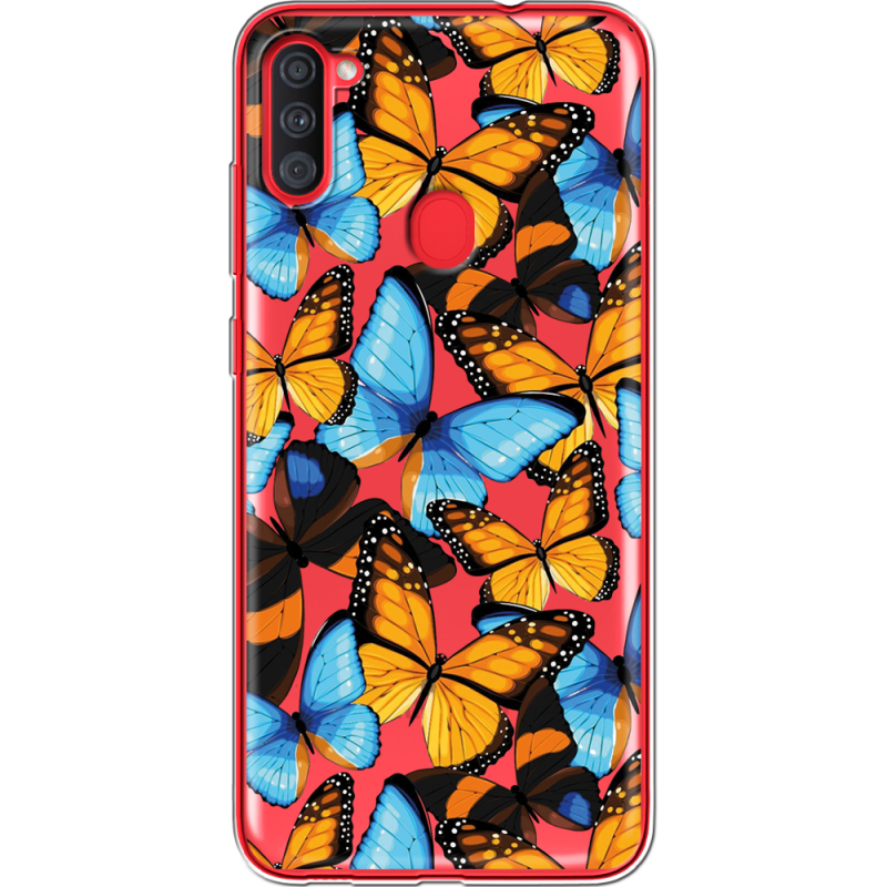 Прозрачный чехол BoxFace Samsung Galaxy A11 (A115) Butterfly Morpho