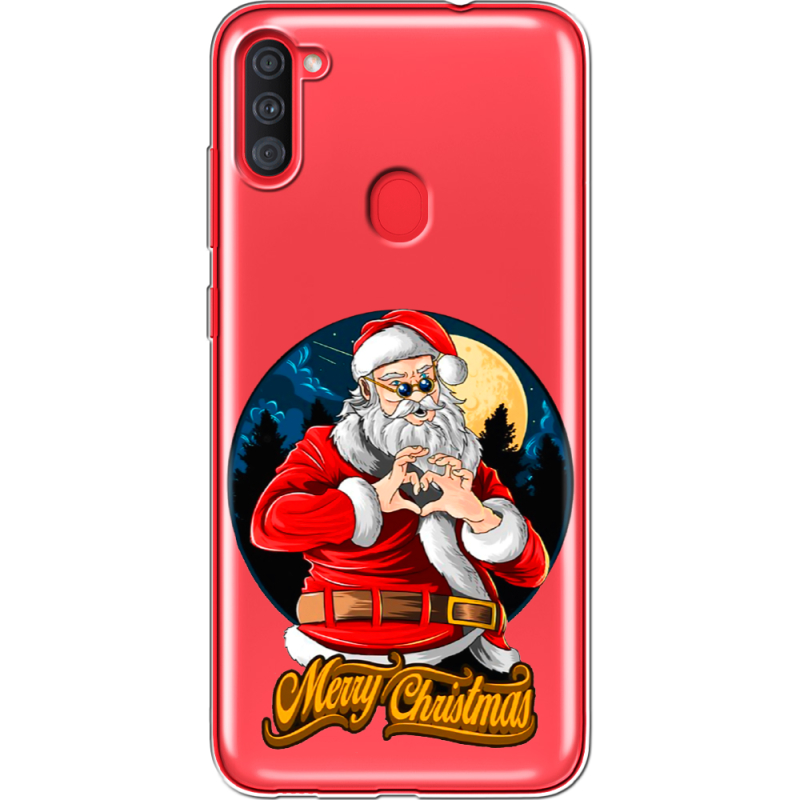 Прозрачный чехол BoxFace Samsung Galaxy A11 (A115) Cool Santa