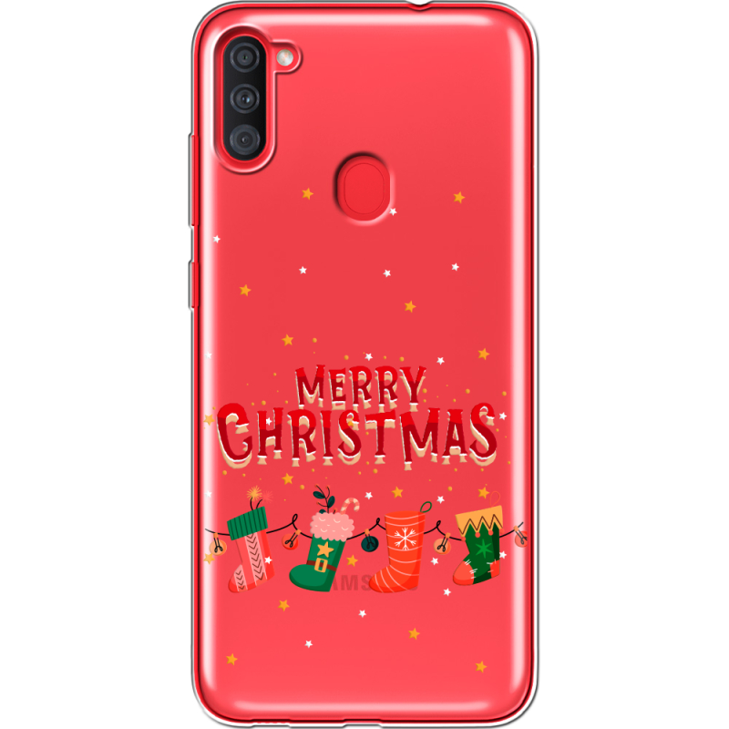 Прозрачный чехол BoxFace Samsung Galaxy A11 (A115) Merry Christmas