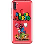 Прозрачный чехол BoxFace Samsung Galaxy A11 (A115) Super Mario