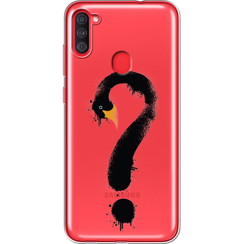 Прозрачный чехол BoxFace Samsung Galaxy A11 (A115) Swan question