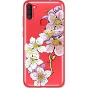 Прозрачный чехол BoxFace Samsung Galaxy A11 (A115) Cherry Blossom
