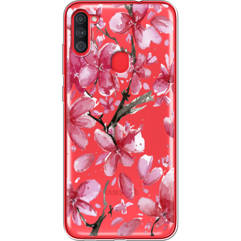 Прозрачный чехол BoxFace Samsung Galaxy A11 (A115) Pink Magnolia