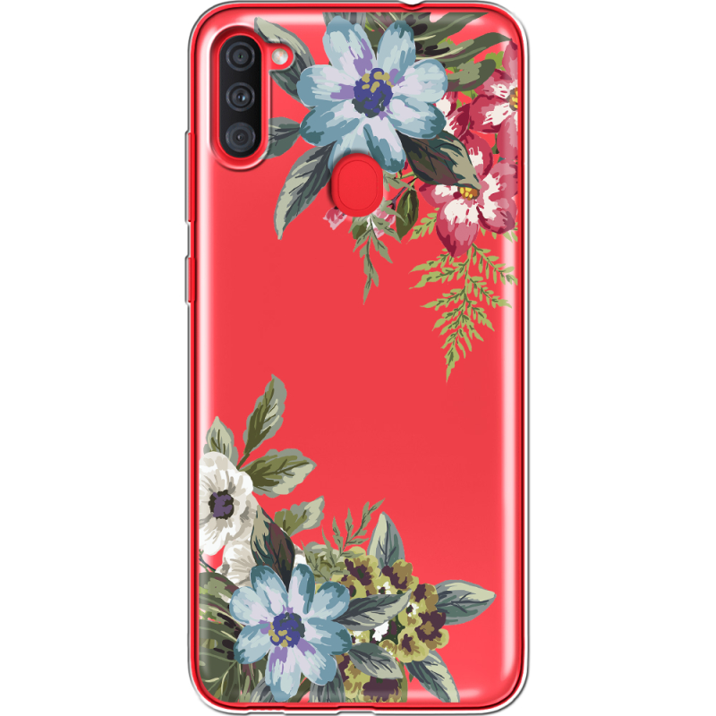 Прозрачный чехол BoxFace Samsung Galaxy A11 (A115) Floral