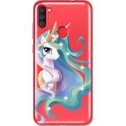 Чехол со стразами Samsung Galaxy A11 (A115) Unicorn Queen
