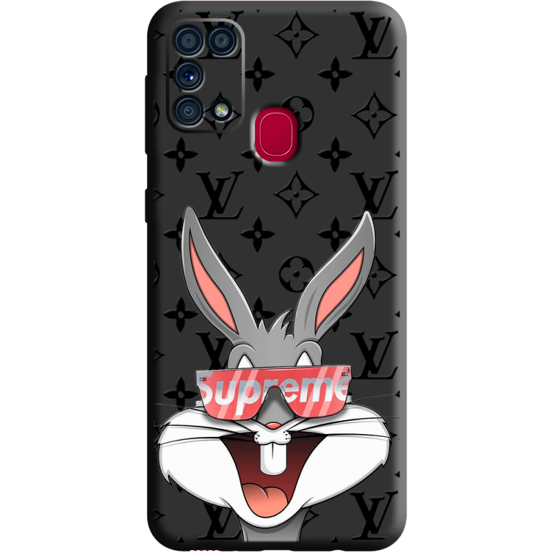 Черный чехол BoxFace Samsung M315 Galaxy M31 looney bunny