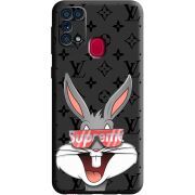 Черный чехол BoxFace Samsung M315 Galaxy M31 looney bunny