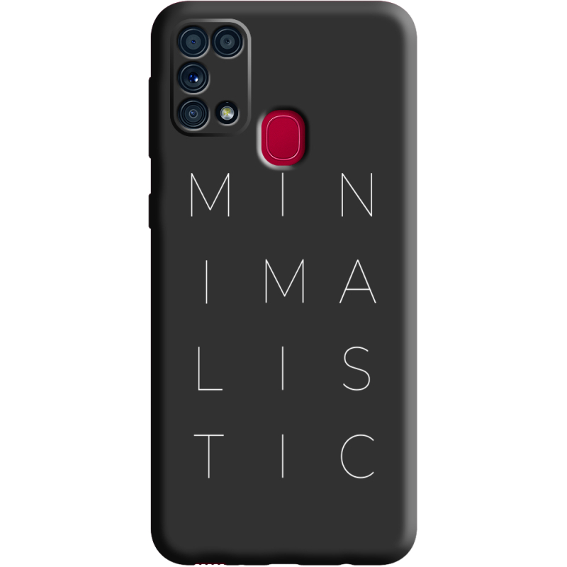 Черный чехол BoxFace Samsung M315 Galaxy M31 Minimalistic