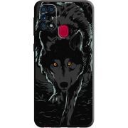 Черный чехол BoxFace Samsung M315 Galaxy M31 Wolf