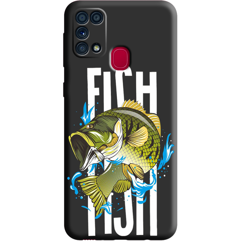 Черный чехол BoxFace Samsung M315 Galaxy M31 Fish