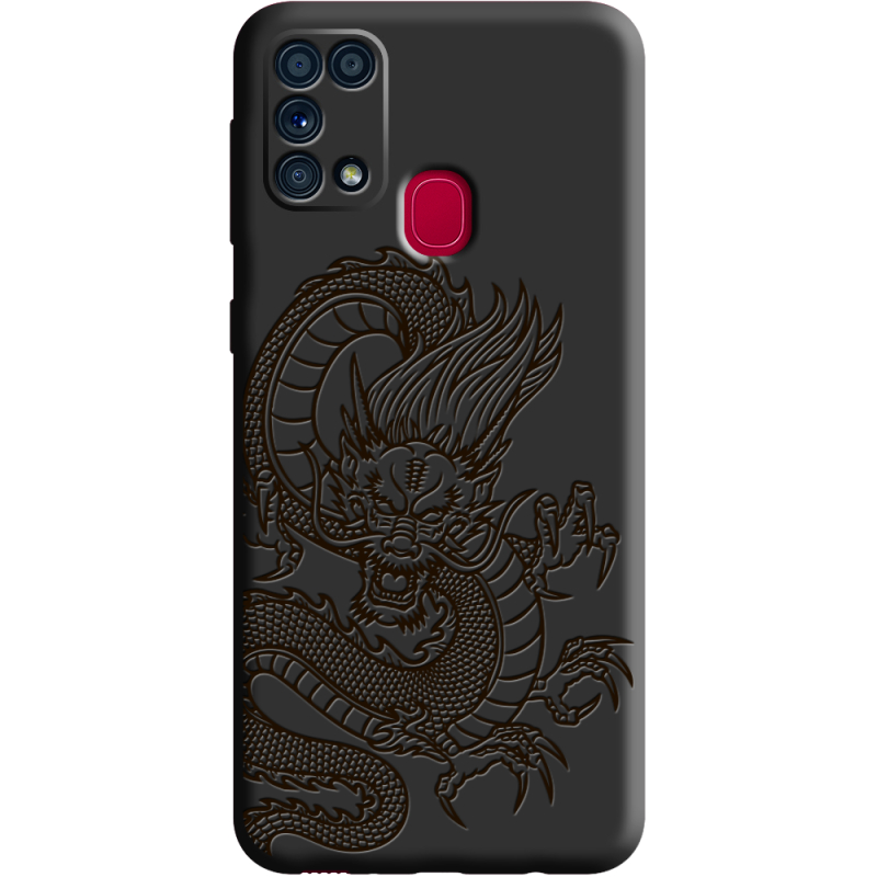 Черный чехол BoxFace Samsung M315 Galaxy M31 Chinese Dragon