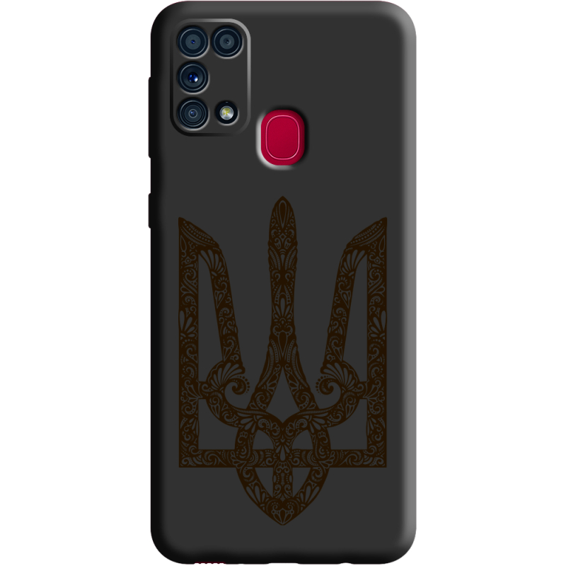 Черный чехол BoxFace Samsung M315 Galaxy M31 Ukrainian Trident