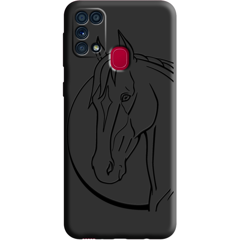 Черный чехол BoxFace Samsung M315 Galaxy M31 Horse