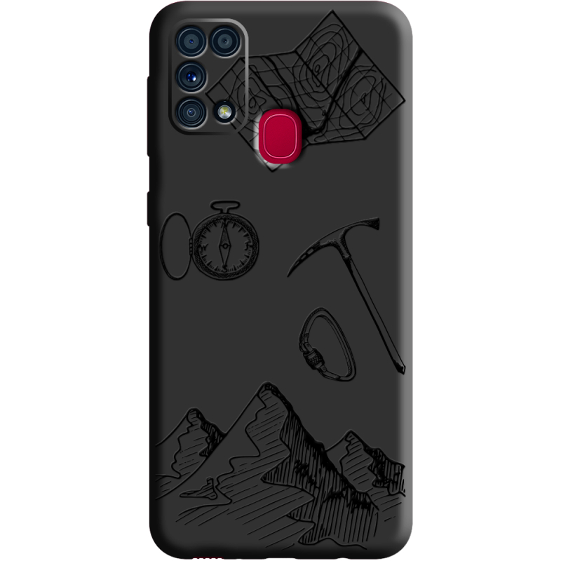 Черный чехол BoxFace Samsung M315 Galaxy M31 Mountains