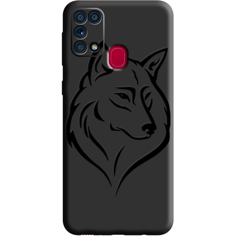 Черный чехол BoxFace Samsung M315 Galaxy M31 Wolf