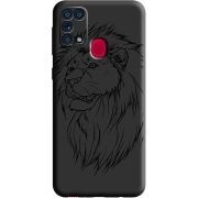 Черный чехол BoxFace Samsung M315 Galaxy M31 Lion