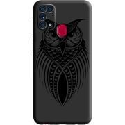 Черный чехол BoxFace Samsung M315 Galaxy M31 Owl