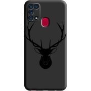 Черный чехол BoxFace Samsung M315 Galaxy M31 Deer